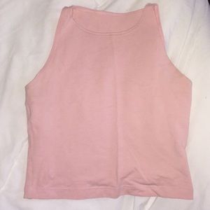 American Apparel Baby Pink Cropped Tank